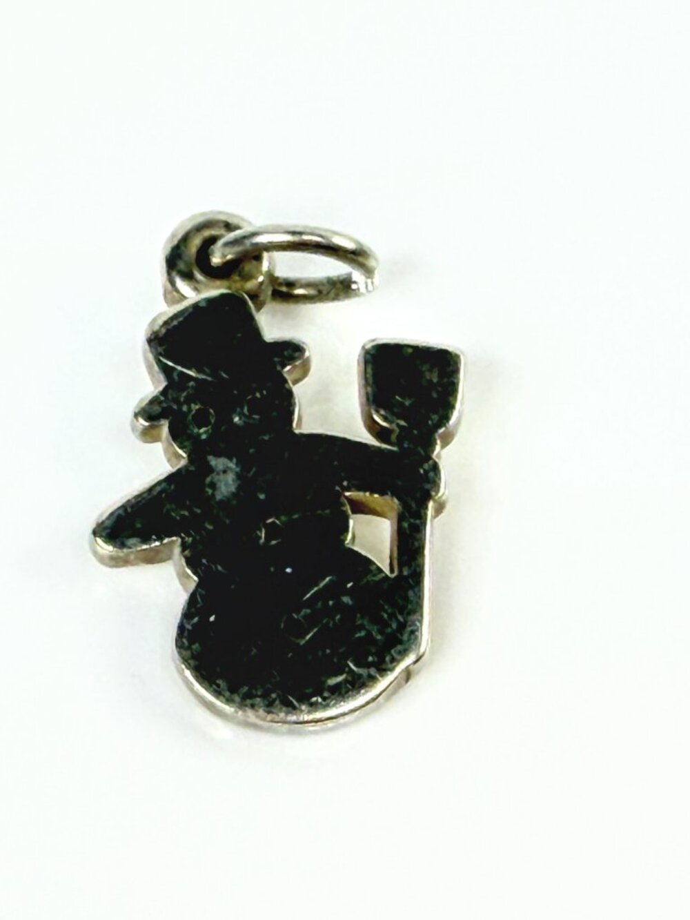 James Avery Retired Sterling Silver Snowman Christmas Holiday Charm JR2139